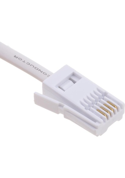 2x RJ11 Ingıltere Erkek Ingıltere Kadın Adaptörü Çift Soket Telefon Splitter indirimleri