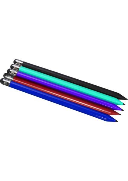 5 Adet Renkli Karbon Plastik Dokunmatik Ekran Stylus Kalem Kalem Tablet Telefon Için