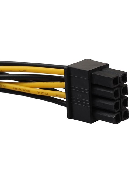 2pack Çift 4pin Pcı-E Video Kartı 8pin (6 + 2pin) Güç Kaynağı Kablosu Kablosu