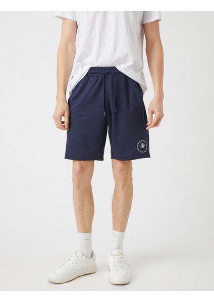 Erkek Baskılı Cepli Belden Bağlamalı Spor Şort modelleri