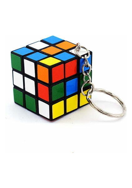 Nostaljik Zeka Küpü Sihirli Mini Rubik Anahtarlık- modelleri