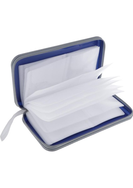 80 Diskler CD Cüzdan DVD Kılıf Koruyucu CD Disk Saklama Çantası 28X16X4 cm Kırmızı / Mavi indirimleri