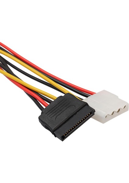 2pack 15PIN Sata Erkek 4pin / 15PIN Kadın Güç Y Kablosu Ide Sabit Disk Için modelleri