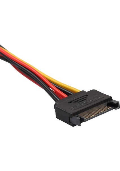2pack 15PIN Sata Erkek 4pin / 15PIN Kadın Güç Y Kablosu Ide Sabit Disk Için indirimleri