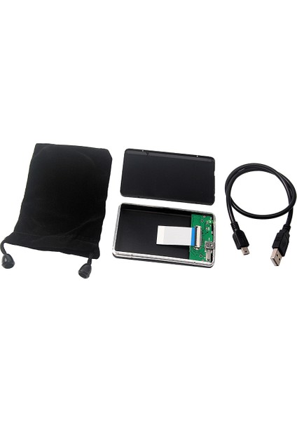 2 Adet Sabit Sürücü Alüminyum Muhafaza USB 2.0 Ce Zıf 40PIN Sabit Disk Harici