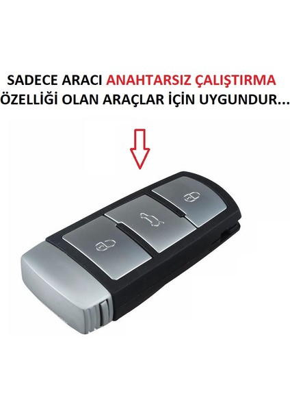Volkswagen Passat B7 Silikon Anahtar Kılıf. Anahtarsız Çalıştırma Olan Araçlar Içindir. fiyatları