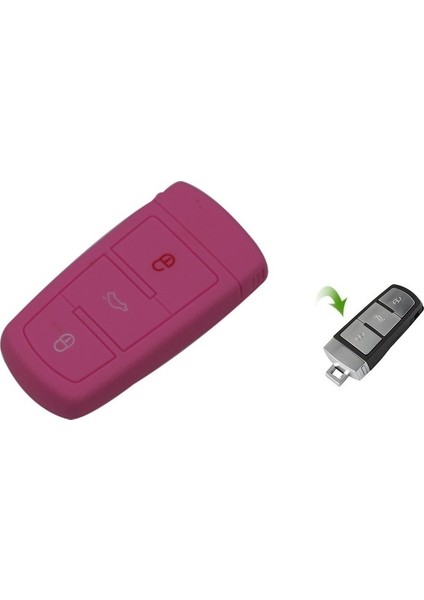 Volkswagen Passat B7 Silikon Anahtar Kılıf. Anahtarsız Çalıştırma Olan Araçlar Içindir. modelleri