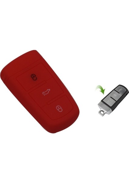 Volkswagen Passat B7 Silikon Anahtar Kılıf. Anahtarsız Çalıştırma Olan Araçlar Içindir. modelleri