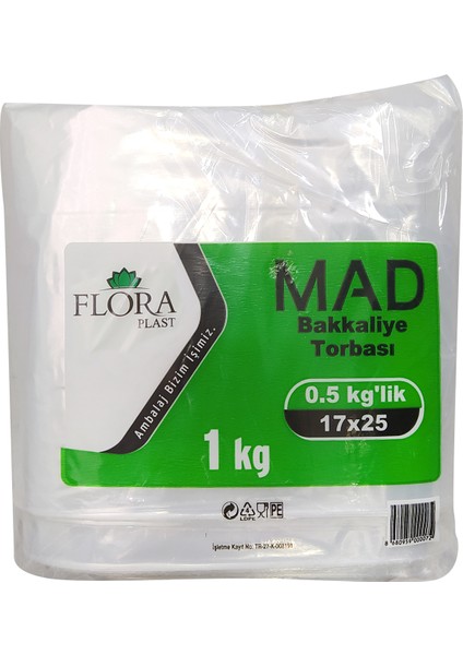 Naylon Torba Bakkaliye Torbası 15X30 cm 0,5 kg