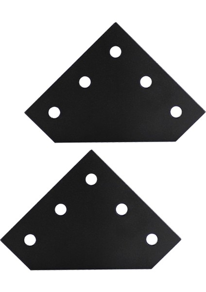 2-Pack 5-Hole Ortak Kurulu Plaka Birleştirme Plaka Braketi 3D Yazıcı Çerçevesi Için 5 Delik L Şeklinde