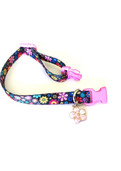 Kedi Tasması, Çiçek Desenli El Yapımı Özel Üretim, Boy 17CM-28CM fiyatları