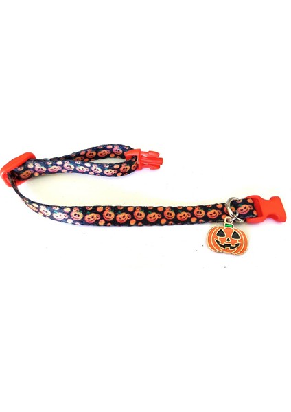 Kedi Tasması, Balkabağı Desenli El Yapımı Özel Üretim, Boy 17CM-28CM fiyatları