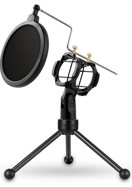 Yanmai Ps-3 Mikrofon Karşıtı Ağ Darbeye Masaüstü Standı Siyah (Yurt Dışından)