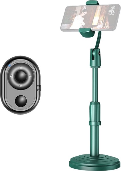 Telefon Canlı Yayın Standı, Stil: Tutucu + Uzaktan Kumanda Yeşil (Yurt Dışından)