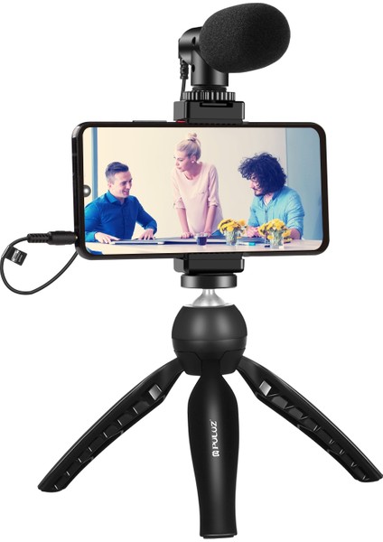 Puluz Live Broadcast Video Çekim Vlogger Kitleri Siyah (Yurt Dışından)