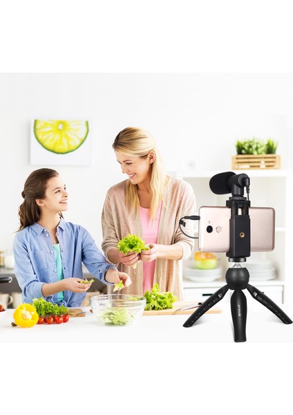 Puluz Live Broadcast Video Çekim Vlogger Kitleri Siyah (Yurt Dışından)