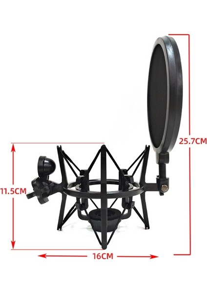 SH-100 Canlı Mikrofon Abs Darbeye Dayanıklı Braket Black (Yurt Dışından) modelleri