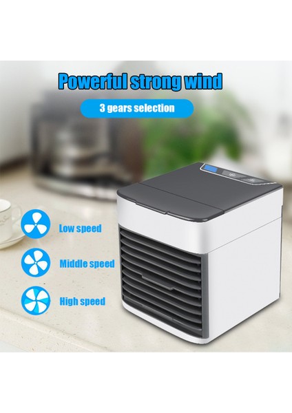 Mini Klima Fanı USB Soğutucu Küçük Ev Yurdu Ofis Odası İçin Soğutma Sirkülatörü Masaüstü Masa Kullanımı Taşınabilir (Yurt Dışından) fırsatları