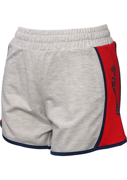 931441-9098 Normal Bel Regular Fit Düz Açık Gri Kadın Şort