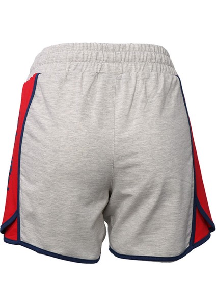 931441-9098 Normal Bel Regular Fit Düz Açık Gri Kadın Şort