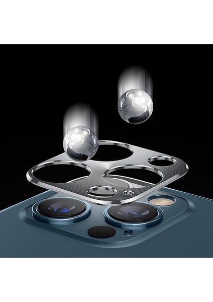 Yediseven Apple iPhone 12 Lens Kamera Koruyucu Alüminyum Metal