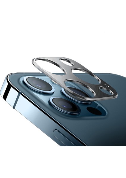 Yediseven Apple iPhone 12 Lens Kamera Koruyucu Alüminyum Metal