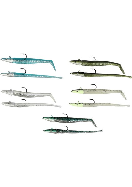 Sandeel And Slug 10 cm 10 gr 4+2 Adet