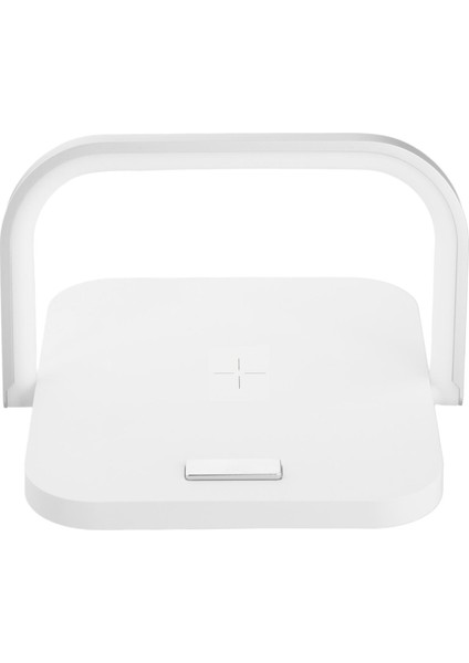 Qi Kablosuz Şarj ile Işık 10 W Masa Lambası Nightlight Yatak Odası Beyaz