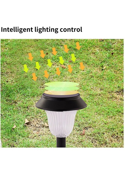 2 Adet Çim Açık Güneş Enerjili Otomatik Açma / Kapalı Rgb Süper Parlak Peyzaj Lambası Yolu Için (Yurt Dışından)