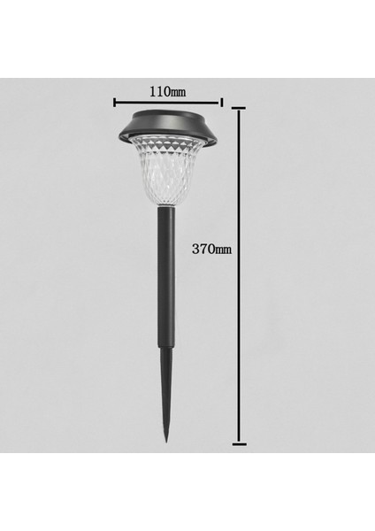 2 Adet Çim Açık Güneş Enerjili Otomatik Açma / Kapalı Rgb Süper Parlak Peyzaj Lambası Yolu Için (Yurt Dışından)