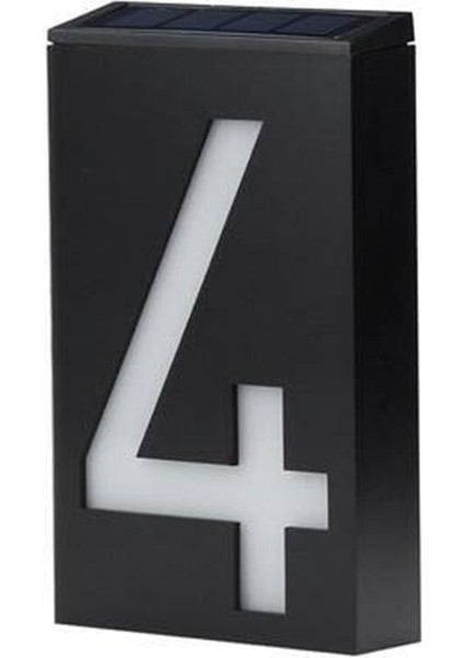 Güneş Enerjili 0-9 LED Işık Ev Adres Numarası Sokak Yol Kapısı Duvar Lambası (Yurt Dışından) fiyatları