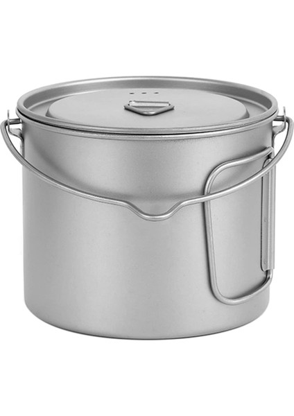 1100 ml Titanium Pot Kapak ve Katlanabilir Kolu ile (Yurt Dışından)