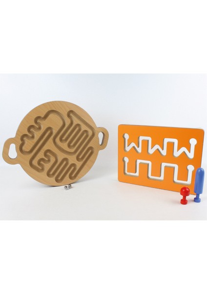 Ahşap Takip Oyunu 2 (Bilye Takip-Kanal Çalışması)