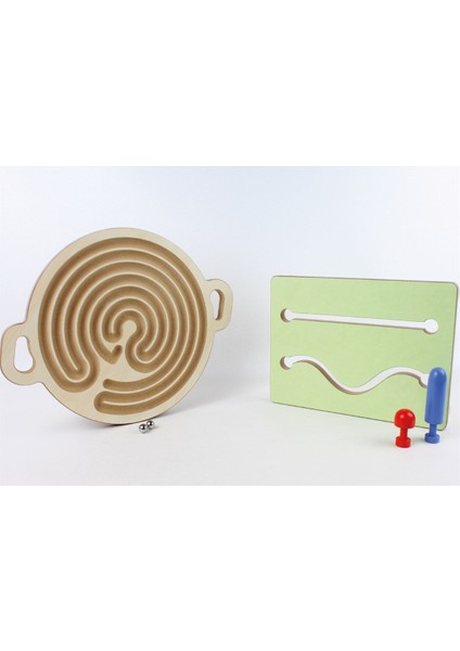 Ahşap Takip Oyunu 3 (Bilye Takip-Kanal Çalışması)