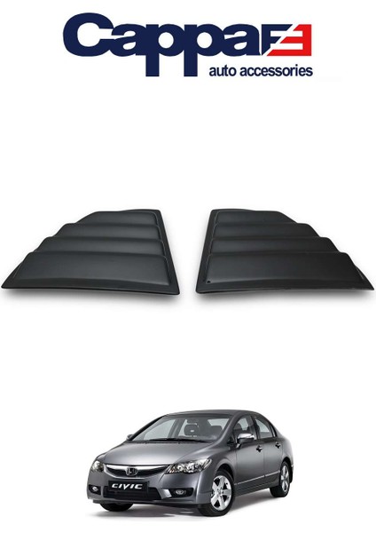 Honda Civic 8 Kelebek Cam Rüzgarlığı 2 Parça 2006-2012