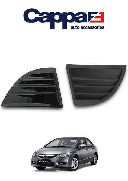 Honda Civic 8 Kelebek Cam Rüzgarlığı 2 Parça 2006-2012