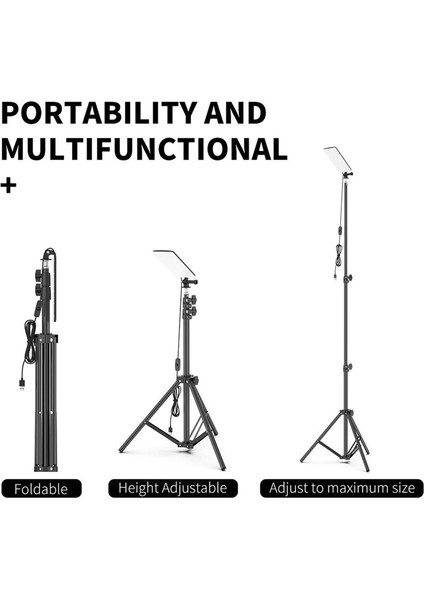 Tripod LED Kamp Işık USB Şarj Edilebilir Açık Çadır Lambası Yürüyüş Fener