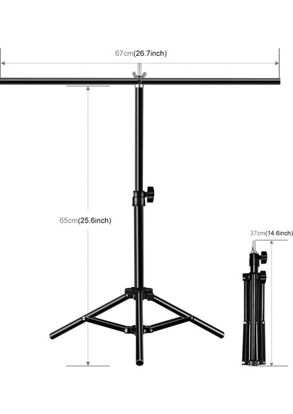 68 Cm T-Şekil Fotoğraf Stüdyosu Arka Plan Dekoru (Yurt Dışından)