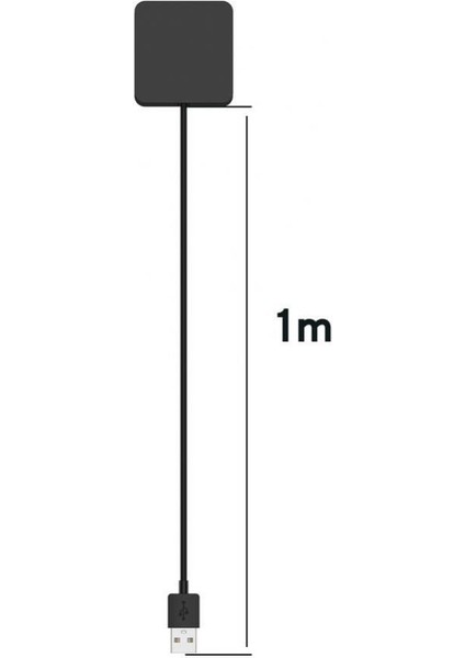 Siyah 1 M USB Şarj Kablosu Kablosu Şarj Amazon Halo Akıllı Bilezik Için Fit