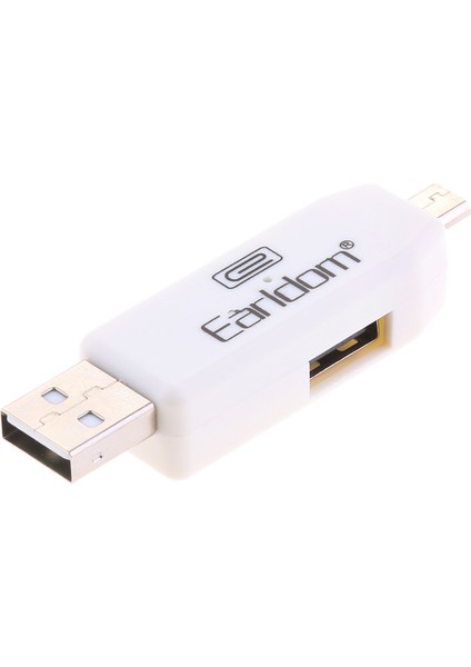 Otg Adaptörü Tf Kart Okuyucu Için Mikro USB Kablosu Adaptörü -, 65MM * 17MM * 14MM Beyaz