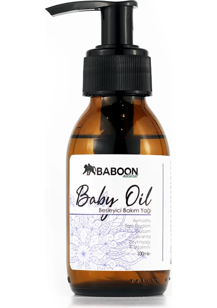 Baboon Natural Baboon Baby Oil - Besleyici Bakım Yağı 100ML