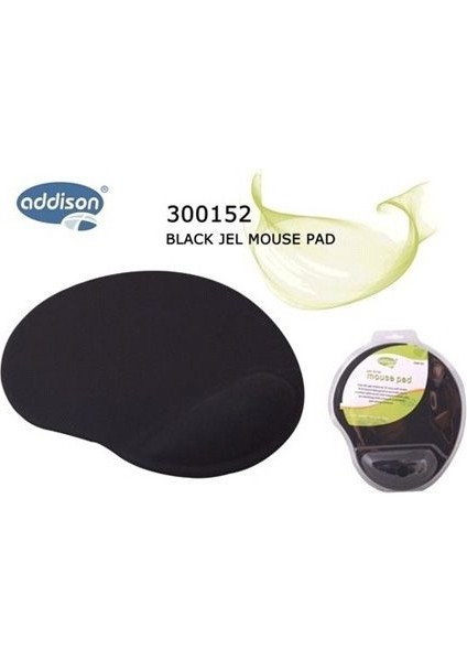 Addıson 300152 Siyah Mouse Pad Bilek Destekli