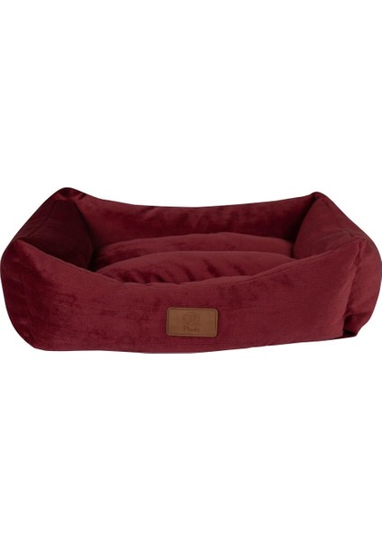 Luna Kedi ve Köpek Yatağı Medium Bordo 65X45X20 cm