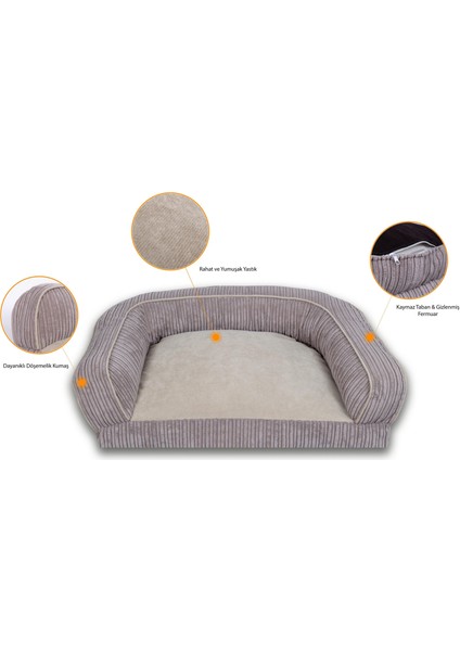 Bambi Köpek Yatağı Xl Bej 85 x 65 x 35 cm fırsatları