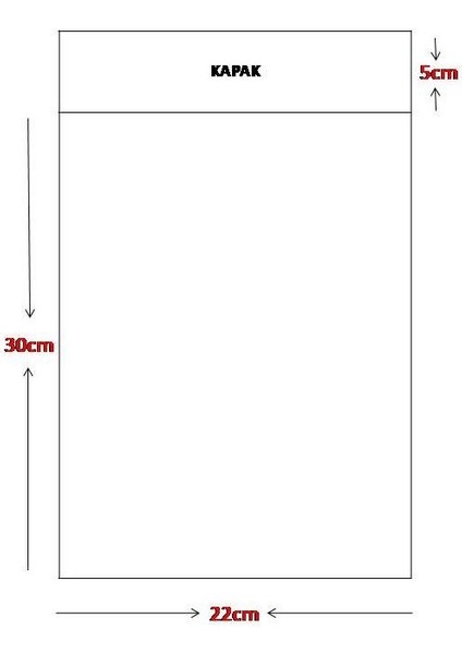 Kargo Poşeti Cepsiz 22X30+5 (1000 Adet)