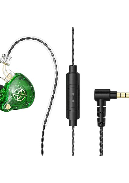Kablolu Kulaklık Kulaklık Kulak Içi 3.5mm Mic Yeşil ile Egzersiz Için Ayrılabilir Kablo modelleri