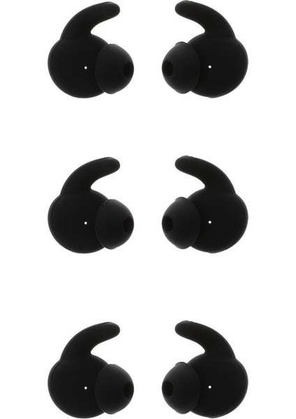 3 Çift Silikon Yedek Kulak Tomurcukları Ipuçları - Siyah Huawei Onur Xsport AM61 Kulaklık Gürültü Yalıtım Kulaklıklar Spor Küçük (Yurt Dışından) modelleri