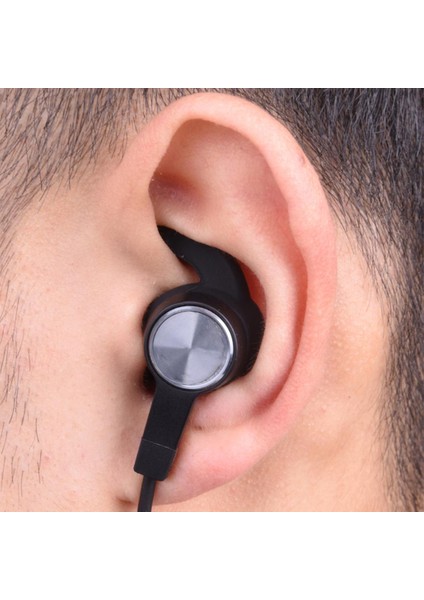 3 Çift Silikon Yedek Kulak Tomurcukları Ipuçları - Siyah Huawei Onur Xsport AM61 Kulaklık Gürültü Yalıtım Kulaklıklar Spor Büyük (Yurt Dışından) fiyatları
