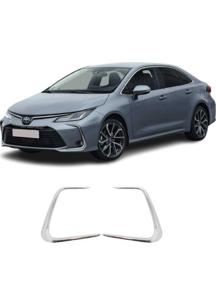 Toyota Corolla Krom Sis Farı Çerçevesi (2parça) 2019 ve Üzeri P.çelik