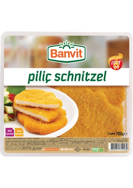 Piliç Schnitzel 700 G
